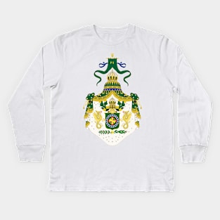 Imperial Coat of Arms of Brasil (1822–1831) Kids Long Sleeve T-Shirt
